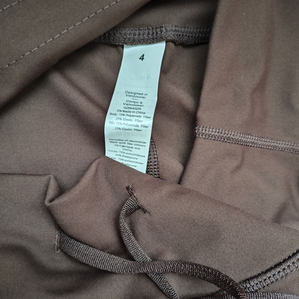 lululemon athletica Dark Brown Wide-Leg Drawstring Track Pants - Picture 4 of 7